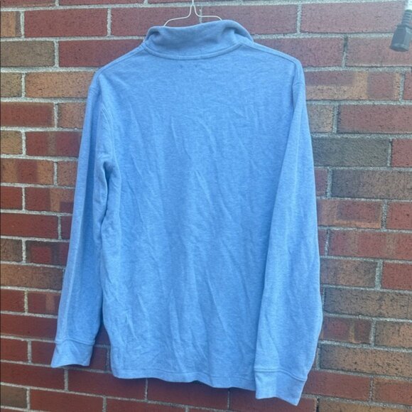 Polo Ralph Lauren Estate Rib Half-Zip Pullover Sweater Blue Heather M - Picture 3 of 4